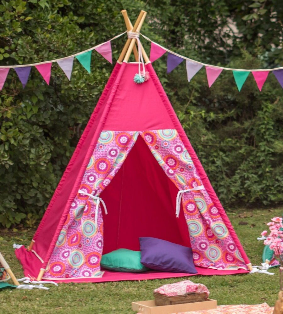 Carpita Infantil "Premium" PAPAI Grande Tela Brin Palos Barnizados - Imagen 2