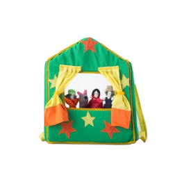 Teatro Chico Caperucita con 4 Títeres de Dedo AINÉ