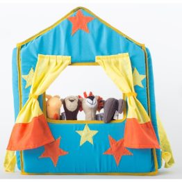 Teatro Chico Granja o Selva con 4 Títeres de Dedo AINÉ