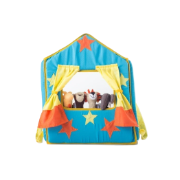 Teatro Chico Granja o Selva con 4 Títeres de Dedo AINÉ