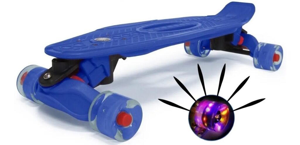 Patineta Skate Moolahh Vinyl Extreme Trucks con Luces 100 KG - Imagen 4