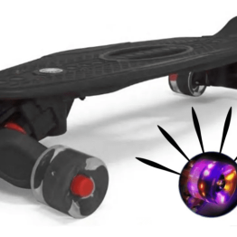 Patineta Skate Moolahh Vinyl Extreme Trucks con Luces 100 KG