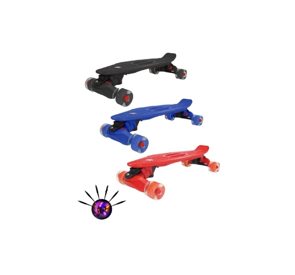 Patineta Skate Moolahh Vinyl Extreme Trucks con Luces 100 KG