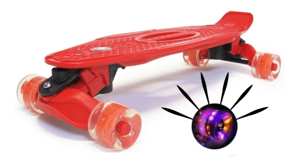 Patineta Skate Moolahh Vinyl Extreme Trucks con Luces 100 KG - Imagen 3