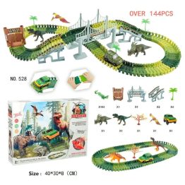 SET COMPLETO PISTA FLEXIBLE DINOSAURIOS 144 PCS