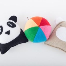 Sonajero x 3 AINÉ – PANDA PELOTA OSO