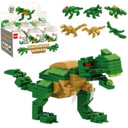 Bloques Dinosaurios Para Armar Colección Completa X6 + 1 Rex