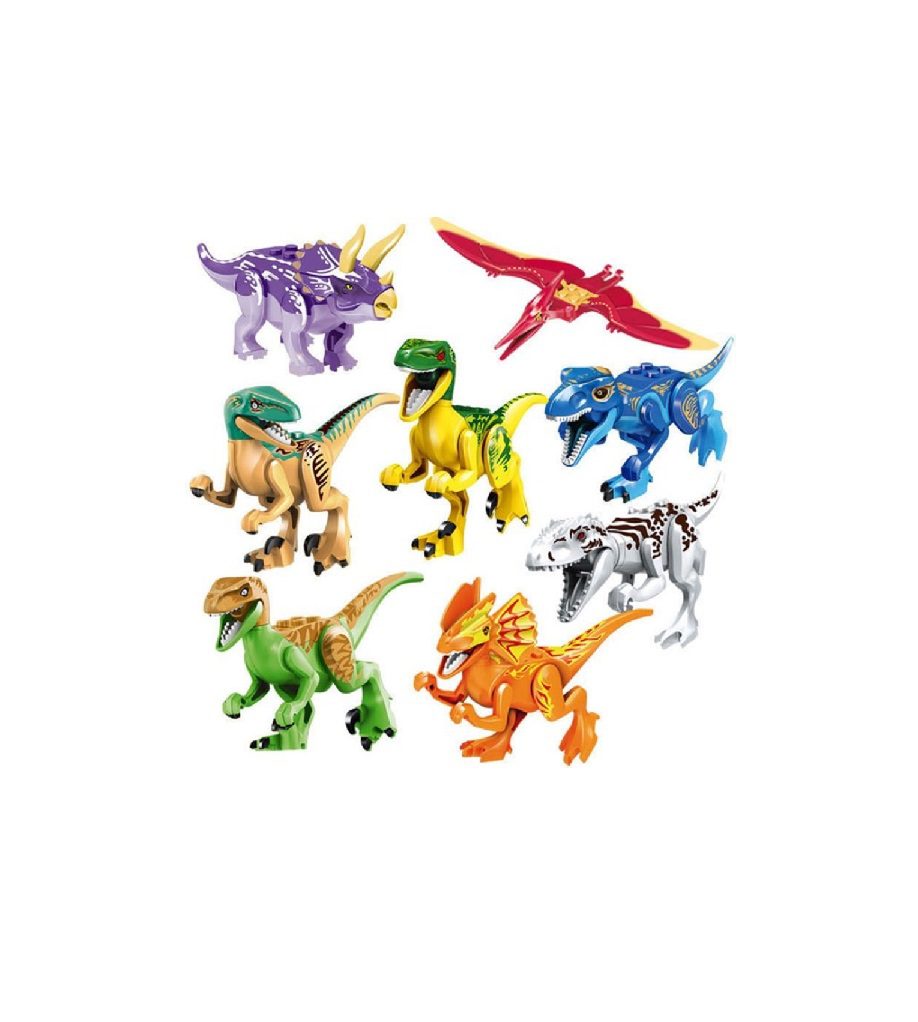 Dinosaurios Para Armar Articulados Colección Completa Set X8