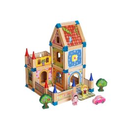 Set de Arquitectura Construcción con bloques de Madera