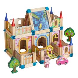 Set de Arquitectura Construcción con bloques de Madera