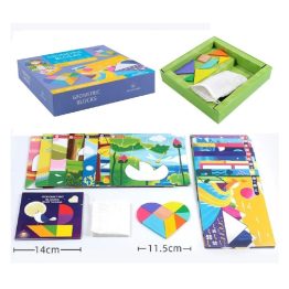 Juego Didáctico Cognitivo Tangram Madera Figuras Geométricas