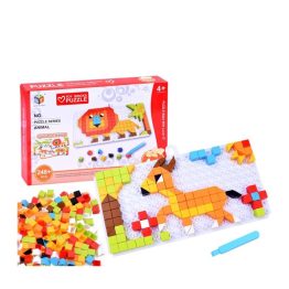 Rompecabezas Didáctico Puzzle De Ladrillos Animales 4 En 1