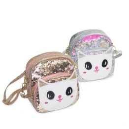 CARTERA Y MOCHILITA INFANTIL 2 EN 1 DE LENTEJUELAS REVERSIBLES