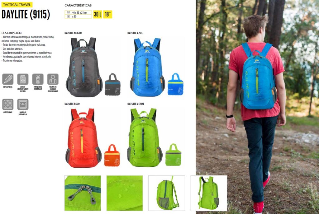 Mochila Trekking Plegable Ultraliviana SUNATURE DAYLITE 30L - Imagen 2