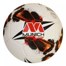 Pelota Futbol N°3 N°4 N°5 MUNICH FLASH – Pique Completo – Pu Texturado – Cámara Butilo – Cocida a máquina