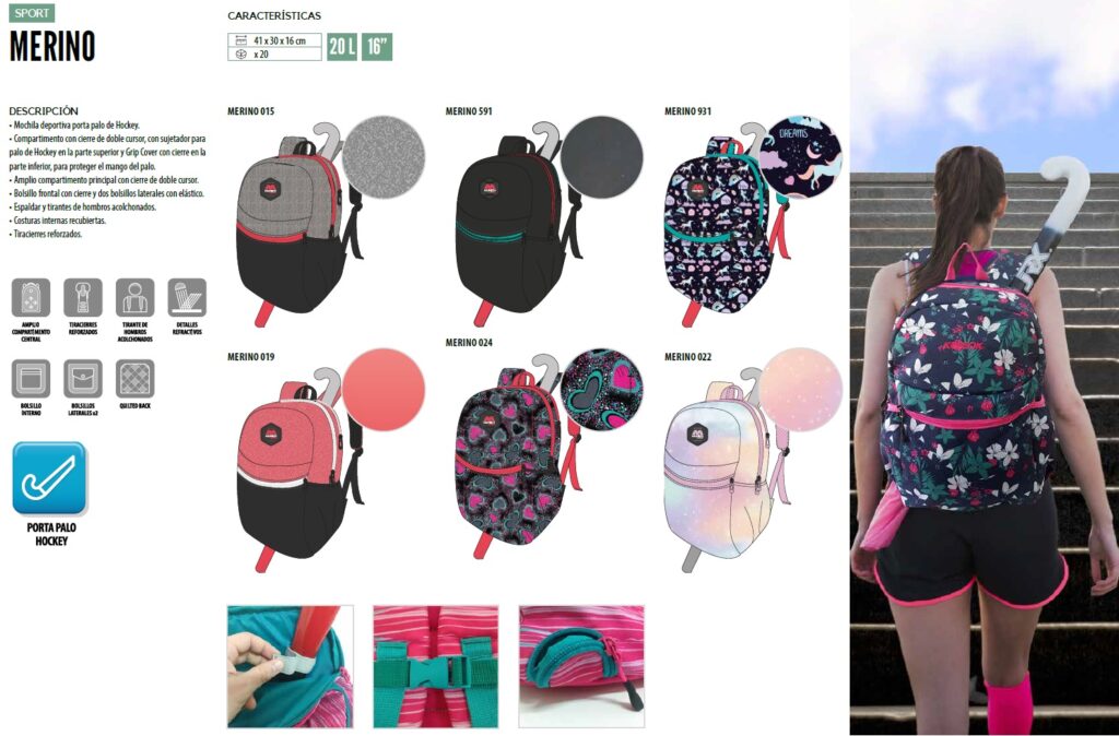 Mochila Munich Kossok MERINO - Porta Palo De Hockey - Imagen 4