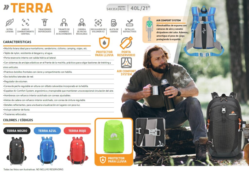 Mochila Trekking Kossok SUNRUNNER TERRA 40L - Imagen 3